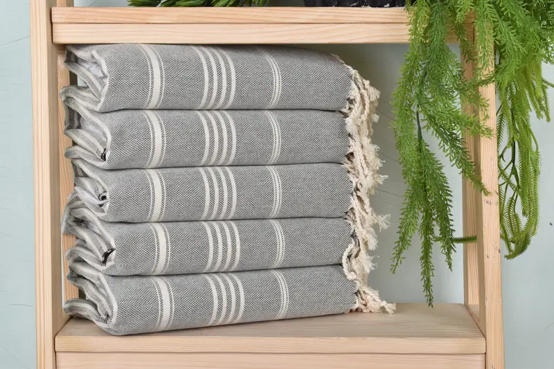 Bachelorette Party Favors, Personalize Gift, 68x40 Cotton Striped Towel, Turkish towel, First Wedding Anniversary Gift, Personalized Towel - 3