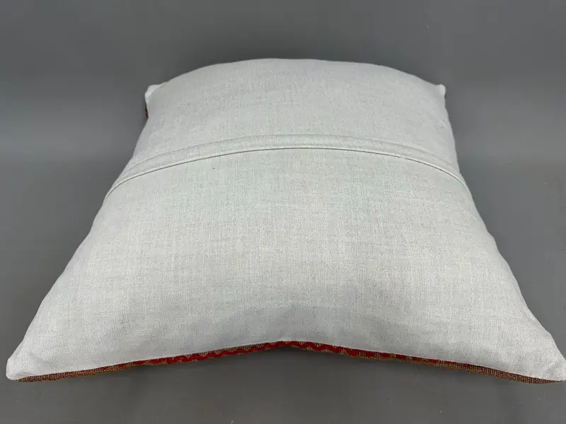 Pillow for Couch, 24x24 Red Pillow, Boho Pillow Sham Cover, Bohemian Cushion Pillow Sham, Pillow Cover, Turkish Pillow, Seat Cushion Cover - 7