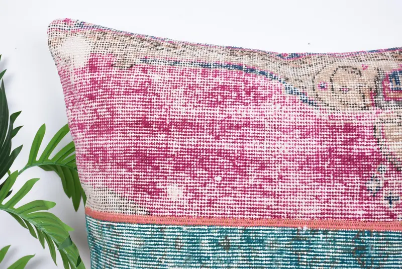 Ethnic Pillow Sham, Kilim Pillow, Turkish Kilim Pillow, Gift Pillow, 28x28 Purple Cushion Cover, Retro Pillow, Decorative Cushion Case, Pillow Sham - 2