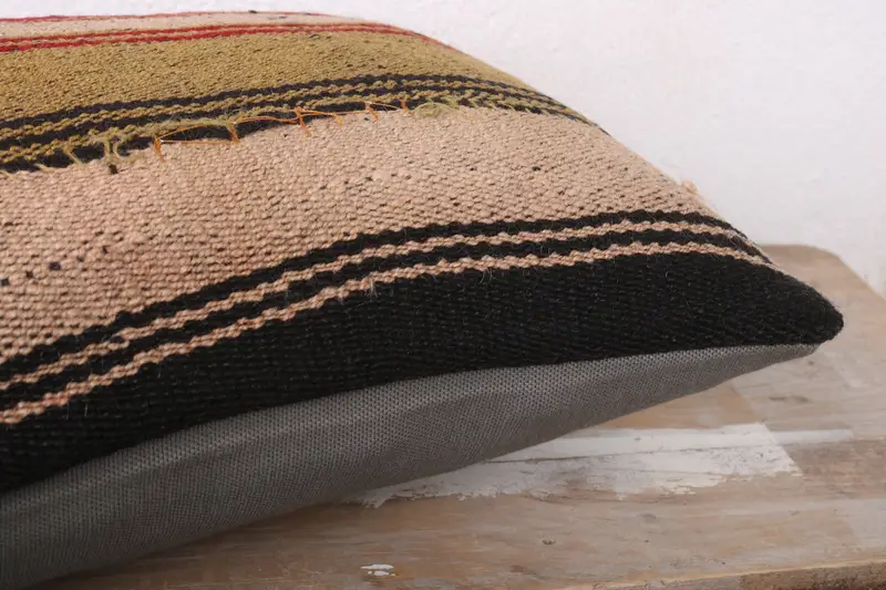 Pillow for Couch, Tapestry Cushion Cover, 12x24 Beige Cushion, Muted Cushion, Pillow, Boho Pillow, Handwoven Pillow Cover Pillow, Gift Pillow - 6