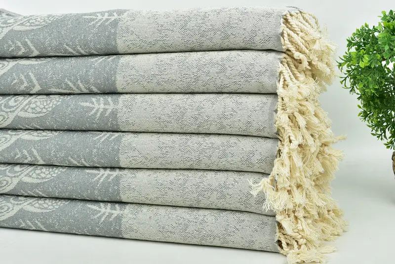 Holiday Towel, Turkish Towel Hand Towel, 36x18 Cotton Turtle Design Towel, Monogram Hand Towel, Bridesmaid Favors, Personalized Kitchen Towel - 3