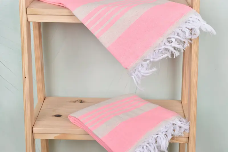 Personalized Beach Towel, Yoga Towel, Bachelor Towel, Hammam towel, Lightweight Turkish towel, 70x40 Cotton Striped Towel, Bachelor Party Favors - 5