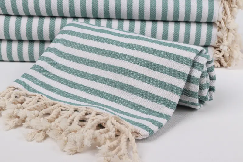 Best Friend Christmas Gift, Bachelorette Party Gifts Bridesmaids, Handmade Gift, 70x40 Cotton Striped Towel, Housewarming Gift, Peshtemal Towel - 4