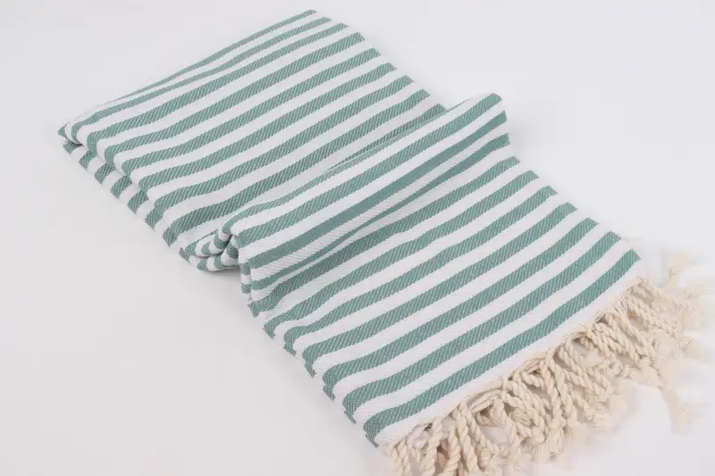 Best Friend Christmas Gift, Bachelorette Party Gifts Bridesmaids, Handmade Gift, 70x40 Cotton Striped Towel, Housewarming Gift, Peshtemal Towel - 6