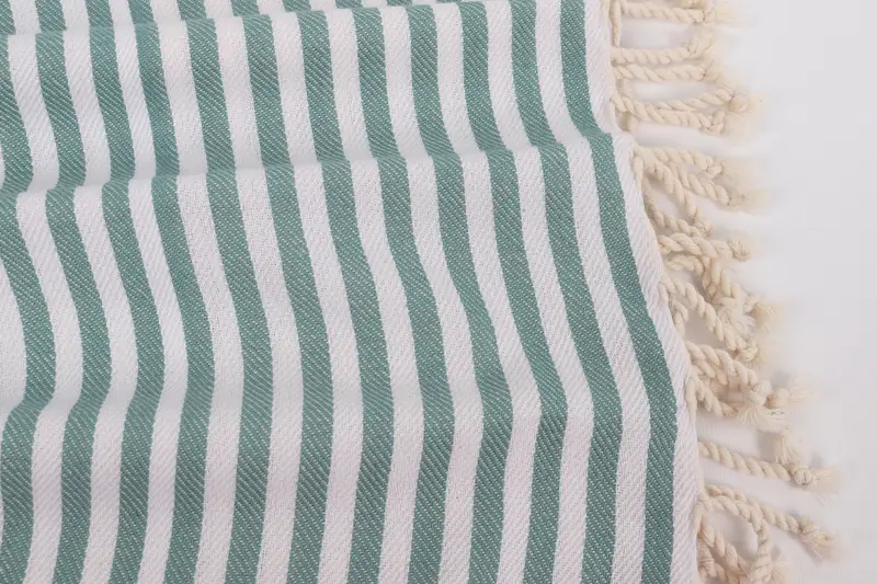 Best Friend Christmas Gift, Bachelorette Party Gifts Bridesmaids, Handmade Gift, 70x40 Cotton Striped Towel, Housewarming Gift, Peshtemal Towel - 8