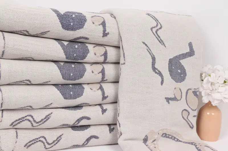 Boho Throw Blankets, 88x64 Cotton Shoes Design Towel, Best Friend Gift, Wedding Favors, Turkish Cotton Throw Blanket, Personalized Blanket - 3