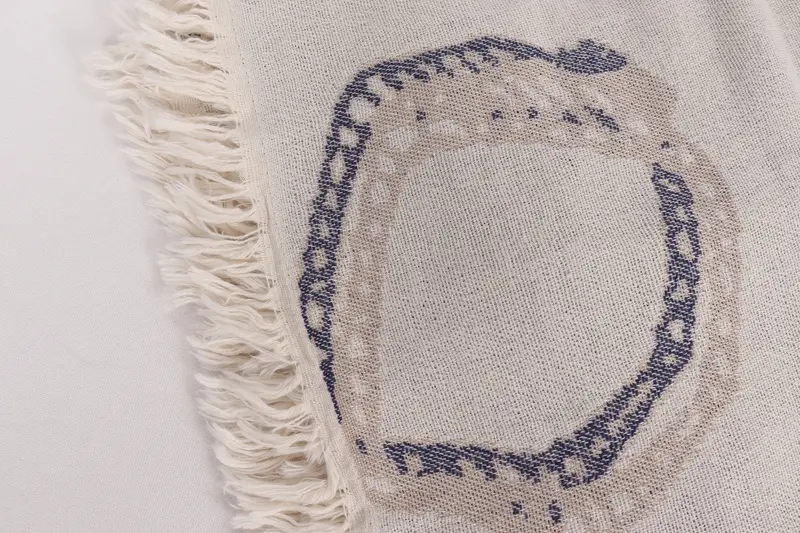 Boho Throw Blankets, 88x64 Cotton Shoes Design Towel, Best Friend Gift, Wedding Favors, Turkish Cotton Throw Blanket, Personalized Blanket - 8