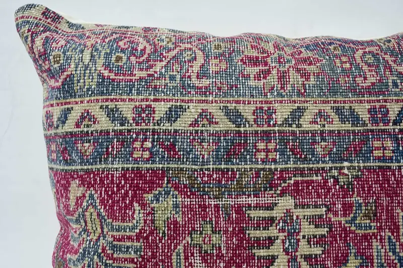 Handmade Kilim Cushion, Colorful Cushion Cover, Pillow Case, Vintage Kilim Throw Pillow, 32x32 Pink Cushion Case, Ethnical Kilim Rug Pillow - 2