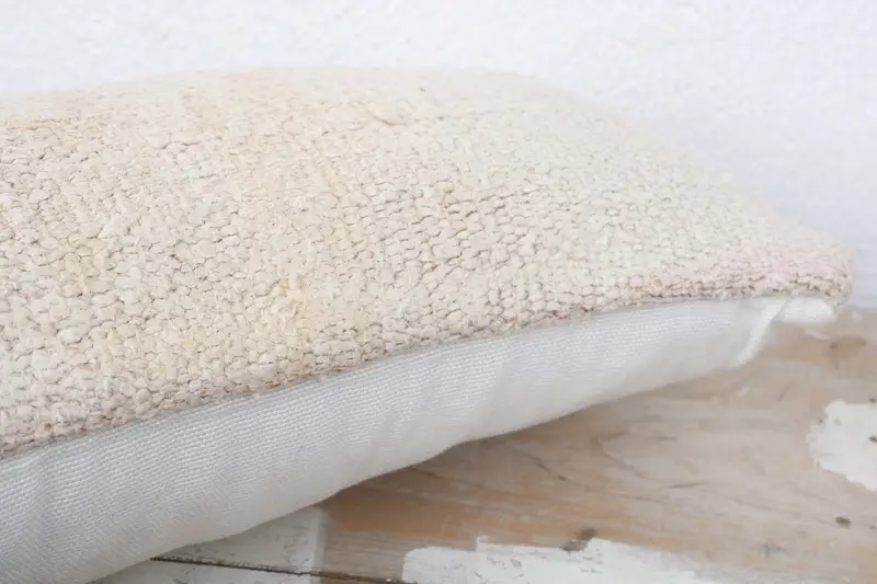 Boho Pillow Sham Cover, 8x16 White Cushion, Kilim Pillow Cover, Kilim Pillow, Kilim Rug Pillow Cover, Neutral Throw Pillow Case, Cushion Cover - 6