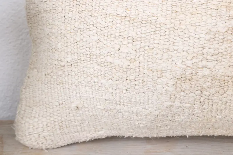 Boho Pillow Sham Cover, 8x16 White Cushion, Kilim Pillow Cover, Kilim Pillow, Kilim Rug Pillow Cover, Neutral Throw Pillow Case, Cushion Cover - 3