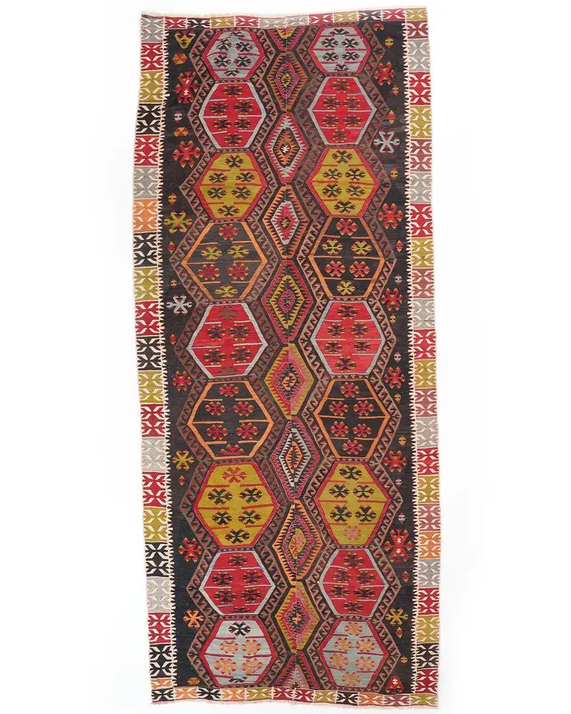 Kırmızı Halı, 5,2x12,4 ft Zarif ve Dayanıklı