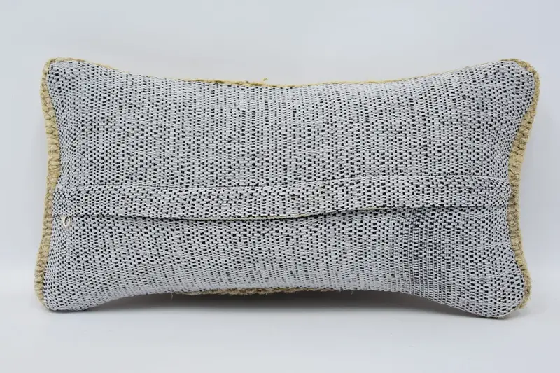 Pillow Cover, Ikat Pillow Cover, Vintage Kilim Pillow, 8x16 Beige Cushion Cover, Throw Kilim Pillow, Vintage Kilim Throw Pillow - 6