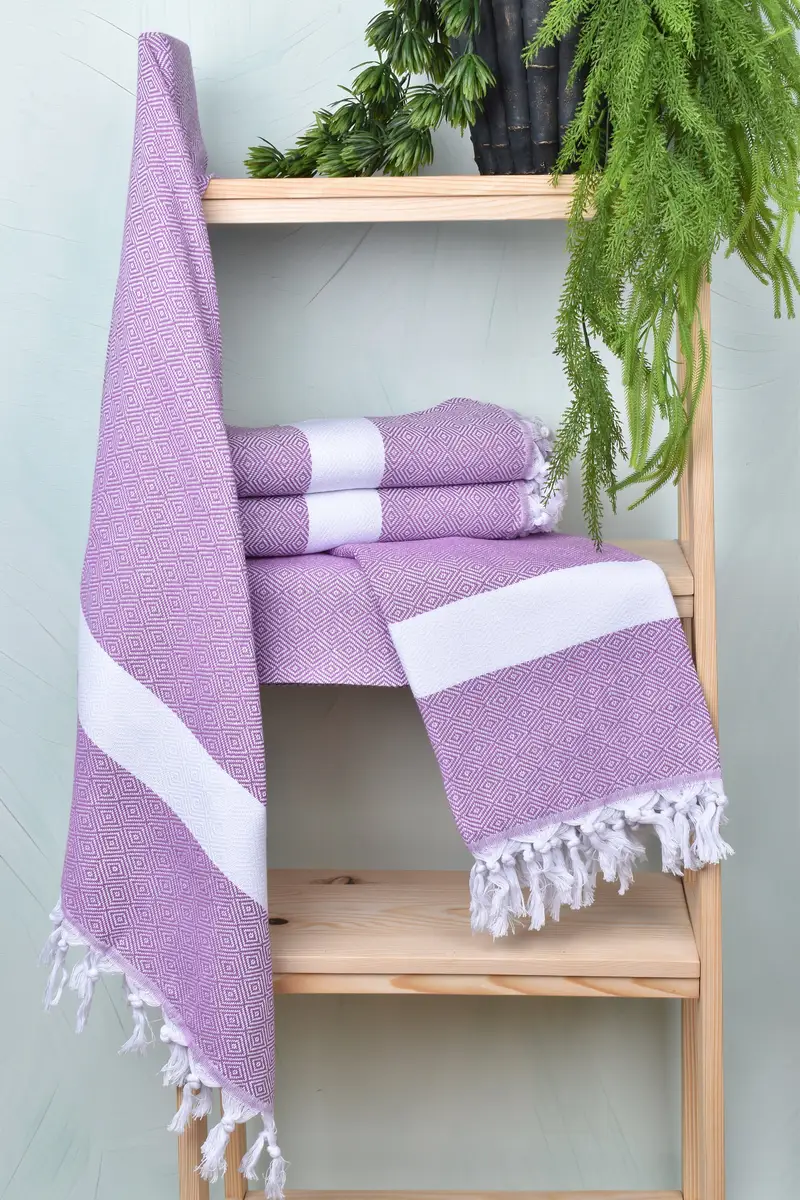 Large Turkish Towel, Towel With Name, House Warming Gift, Bachelorette Party Favors, 70x40 Cotton Diamond Towel, Personalized Wedding Gift - 6