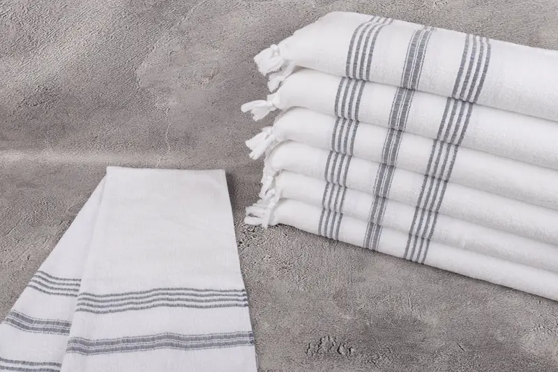 Personalized Dish Towel, Bachelorette Party Favors, Personalized Hand Towel, 40x18 Cotton Striped Terry Towel, Gifts For Him, Custom Hand Towel - 2