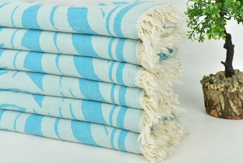 Turkish Towel USA, 70x40 Cotton Floral Patterned Towel, Embroidery Towels, Absorbent Turkish towel, Girls Weekend Favors, Sand-resistant towel - 5