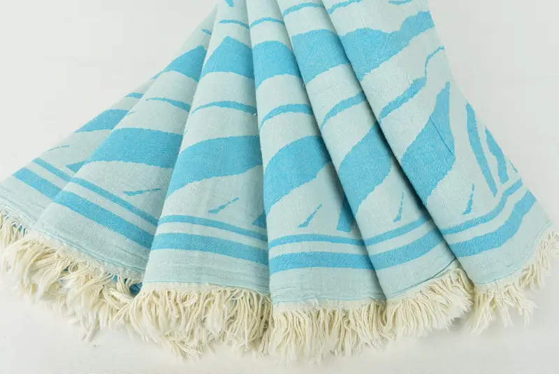 Turkish Towel USA, 70x40 Cotton Floral Patterned Towel, Embroidery Towels, Absorbent Turkish towel, Girls Weekend Favors, Sand-resistant towel - 6