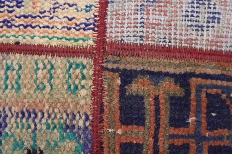 Throw Kilim Pillow, Kilim Cushion Sham, Square Throw Cushion Case, Nomadic Pillow, Vintage Kilim Pillow, Pillow Case, 16x16 Blue Cushion Cover - 3