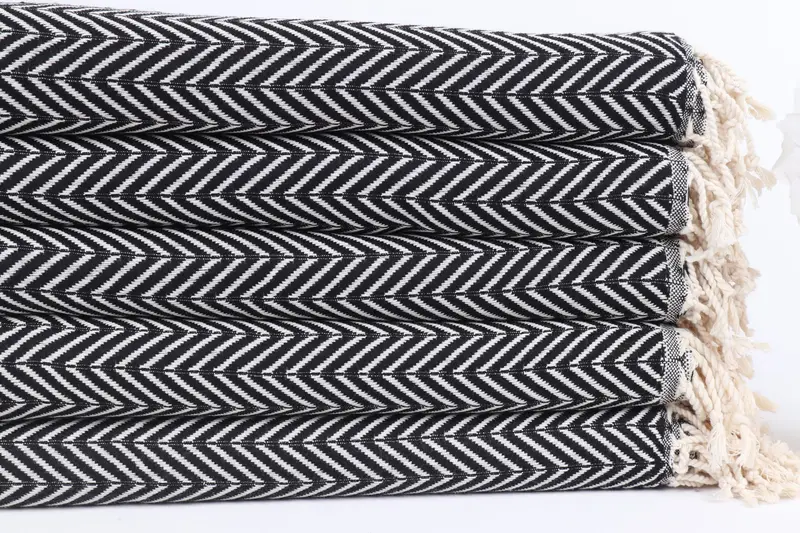 Home Decor Gifts, 70x40 Cotton Zig zag Towel, Organic towel, Summer Gift Ideas, Monogram Beach Towel, Bridemaids Beach Towel, Welcome Wedding Gift - 3