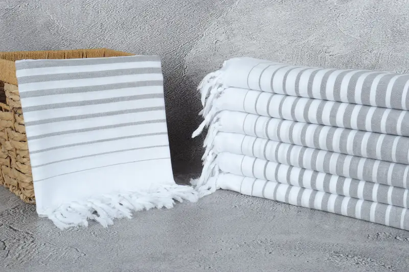 68x36 Cotton Striped Towel, Beach Towel Gift, Pool Towels, Luxury Turkish Bath Towel, Personalized Turkish Towel, Wedding Shower Gift, Organic towel - 3