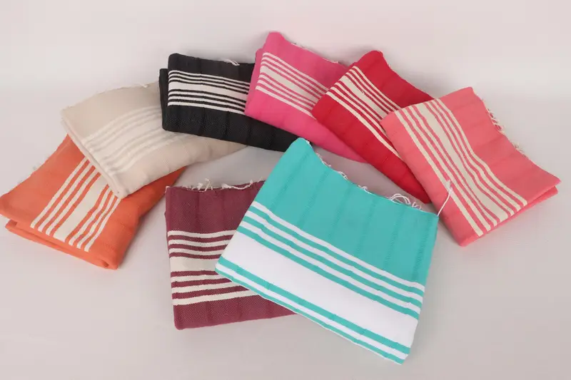 Best Beach Towel, 64x36 Cotton Striped Towel, Travel Towel, Gifts For Him, Bachelorette Party Gifts Bridesmaids, Hammam Towel USA, Customized Towels - 2
