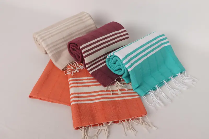 Best Beach Towel, 64x36 Cotton Striped Towel, Travel Towel, Gifts For Him, Bachelorette Party Gifts Bridesmaids, Hammam Towel USA, Customized Towels - 4