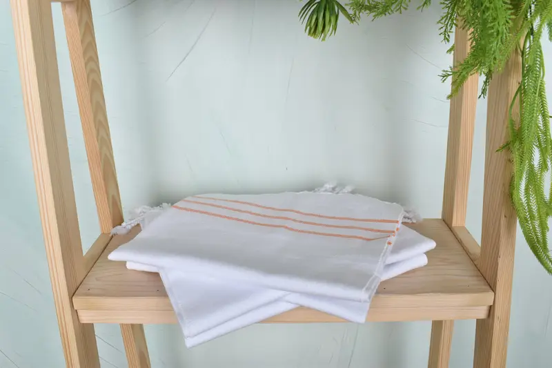 Turkish Tea Towel, Turkish Towel Monogram, Monogram Kitchen Towel, Personalized Dish Towel, Gift For Coworker, 40x24 Cotton Striped Towel - 7
