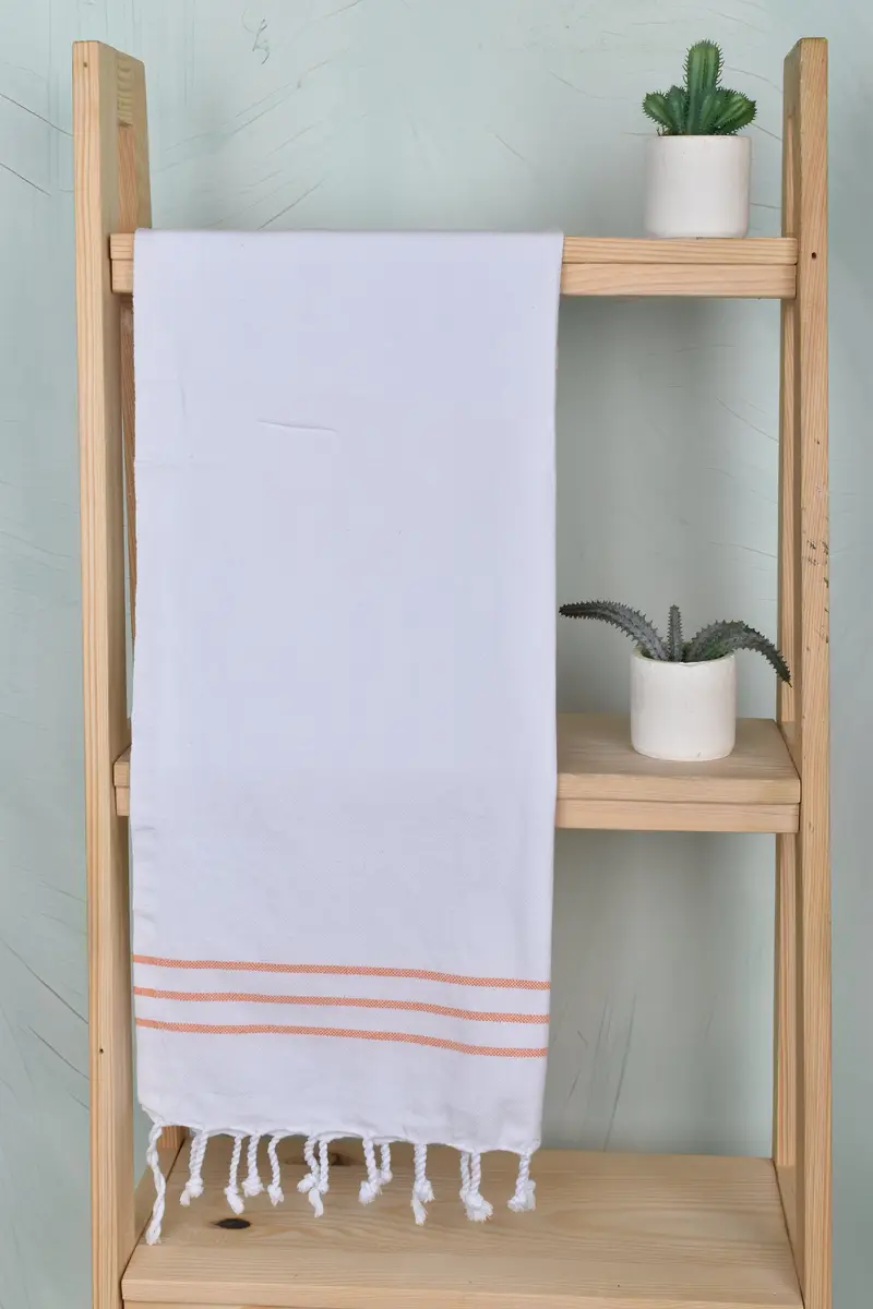 Turkish Tea Towel, Turkish Towel Monogram, Monogram Kitchen Towel, Personalized Dish Towel, Gift For Coworker, 40x24 Cotton Striped Towel - 8