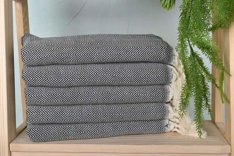 70x40 Cotton Herringbone Towel, Large Turkish Towel, Bachelorette Party Gifts Bridesmaids, Holiday Towel, Bridal Shower Favor, Lightweight towel - 2