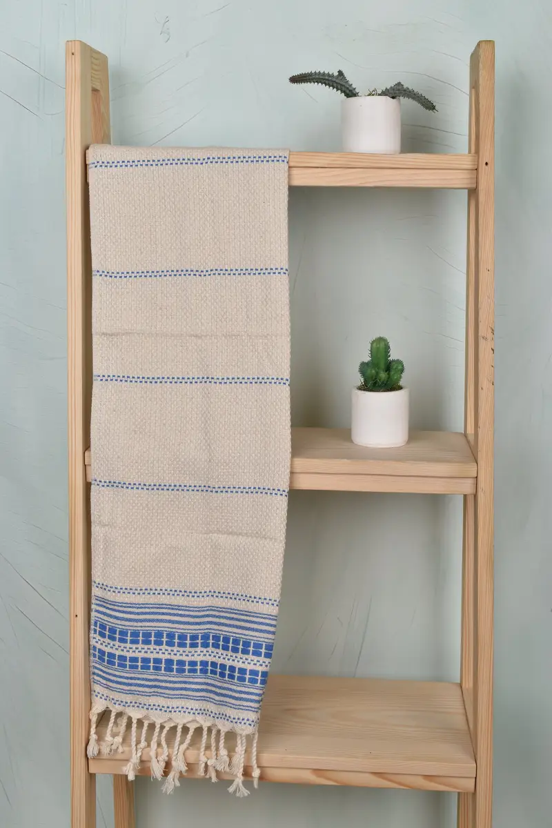 40x20 Linen Striped Towel, Wedding Gift, Guest Towel, Bachelor Gift, Boyfriend Gift, Holiday Towel, Personalized Hand Towel, Monogrammed Hand Towel - 8