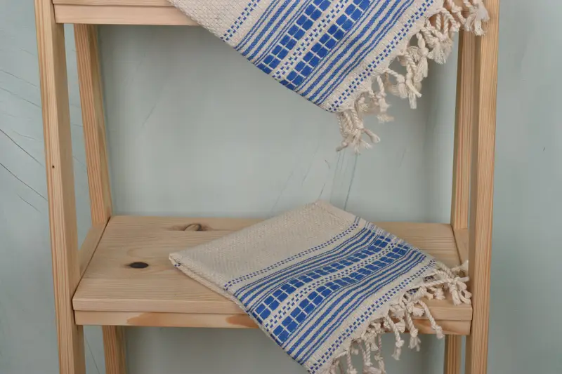 40x20 Linen Striped Towel, Wedding Gift, Guest Towel, Bachelor Gift, Boyfriend Gift, Holiday Towel, Personalized Hand Towel, Monogrammed Hand Towel - 5