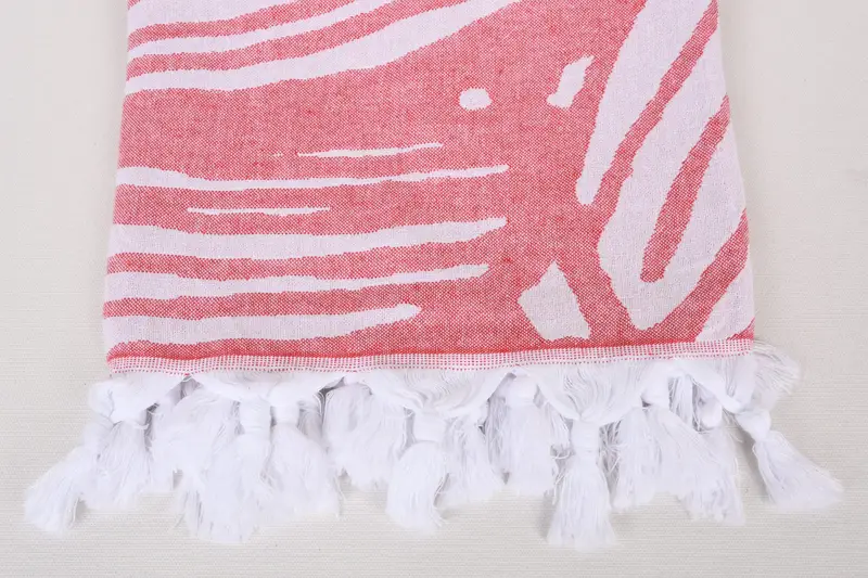 Turkish beach towel with fringe, Bridesmaid Gifts, Custom Gift, Custom Wedding Gift, Memorial Gift, Spa Gift Towel, 70x40 Cotton Floral Design Towel - 4