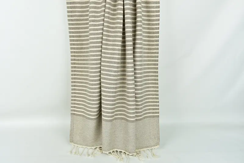 Peshtemal Towel, Baby Boy Gift, Turkish beach towel with fringe, 76x40 Cotton Striped Towel, Quick-Dry Beach Towel, Gym Towel, Organic Turkish towel - 8