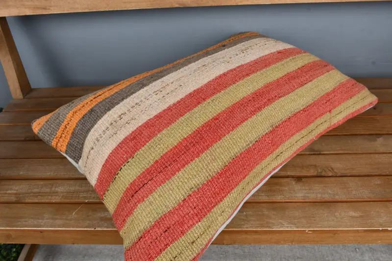 Antique Pillows, Authentic Cushion Cover, Pillow Cover, Office Chair Cushion Cover, Pillow for Couch, Turkish Pillow, 16x24 Red Pillow Case - 2