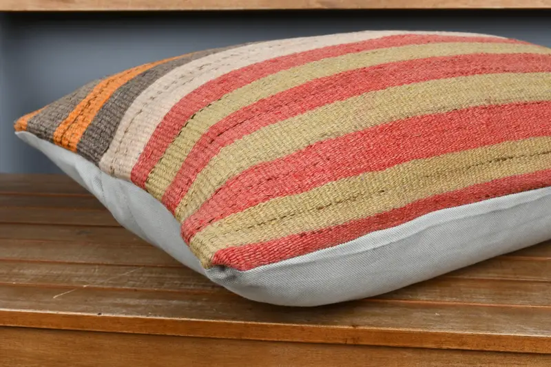 Antique Pillows, Authentic Cushion Cover, Pillow Cover, Office Chair Cushion Cover, Pillow for Couch, Turkish Pillow, 16x24 Red Pillow Case - 4