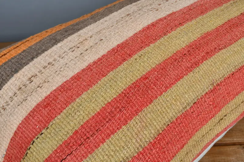 Antique Pillows, Authentic Cushion Cover, Pillow Cover, Office Chair Cushion Cover, Pillow for Couch, Turkish Pillow, 16x24 Red Pillow Case - 3