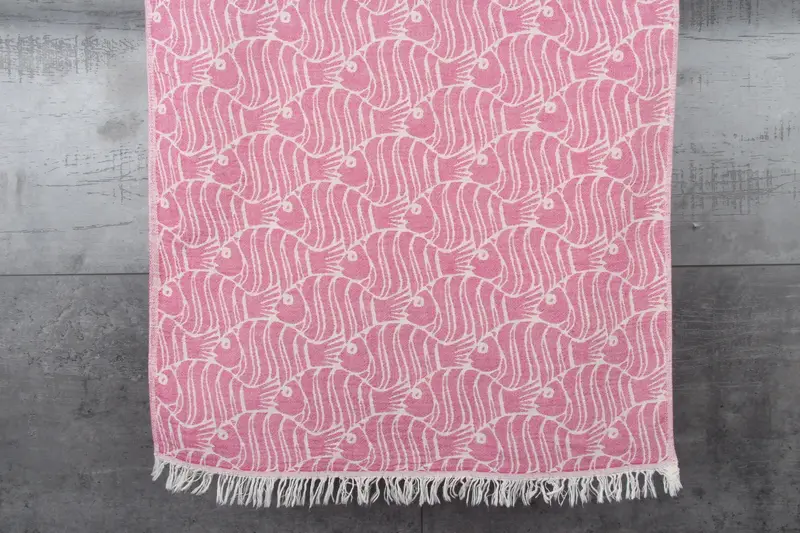Monogram Hand Towel, Wedding Gift, Wedding Shower Gift, Turkish Tea Towel, Gift For Wedding Day, 40x24 Cotton Fish Design Towel, Monogram Towels - 8