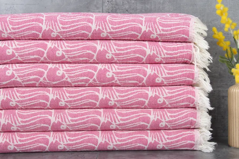 Monogram Hand Towel, Wedding Gift, Wedding Shower Gift, Turkish Tea Towel, Gift For Wedding Day, 40x24 Cotton Fish Design Towel, Monogram Towels - 1
