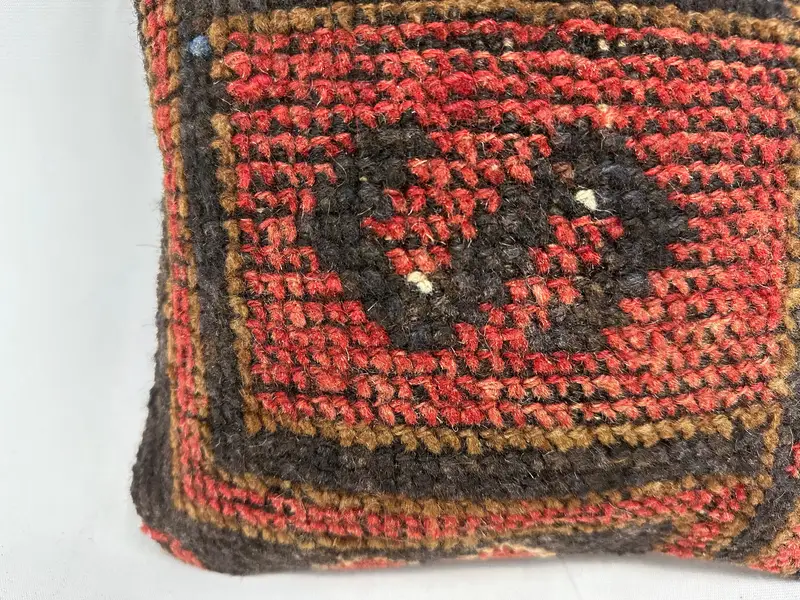 Pillow Case, Interior Designer Pillow, Authentic Pillow, Turkish Bench Cushion Case, Home Decor Pillow, 12x12 Red Cushion Case, Gift Pillow - 2