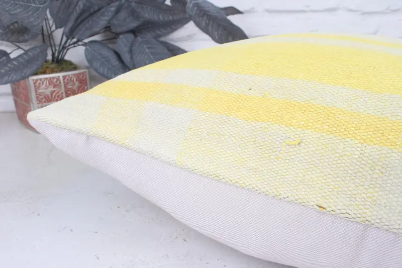 Kilim Cushion Sham, Pillow, Kilim Pillow, Meditation Pillow Sham, 18x18 White Cushion Cover, Car Pillow Sham, Turkish Kilim Pillow - 7