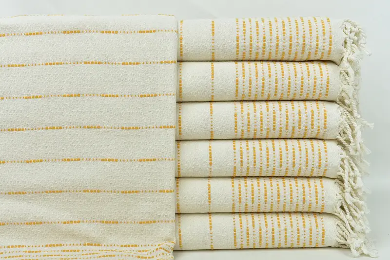 Wedding Shower Gift, Sand-resistant towel, 70x38 Cotton Striped Design Towel, Absorbent towel, Best Friend Gift, Mexico Bachelorette Party Gifts - 1