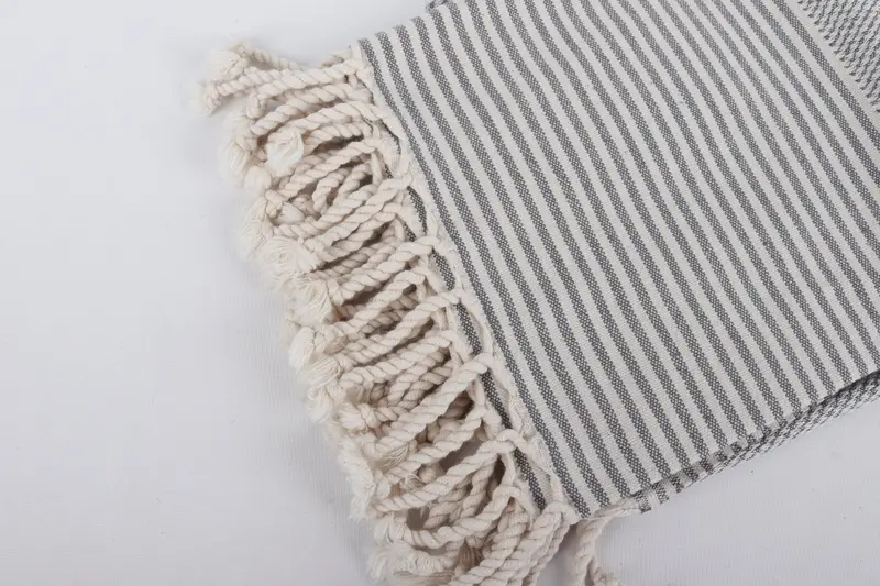 Personalized Gift For Her, Cancun Bachelorette Party Gift Ideas, Fouta towel, Gift For Her, 70x36 Cotton Striped Towel, Turkish bath towel - 7