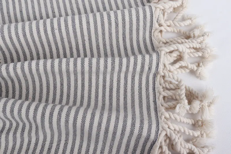 Personalized Gift For Her, Cancun Bachelorette Party Gift Ideas, Fouta towel, Gift For Her, 70x36 Cotton Striped Towel, Turkish bath towel - 8