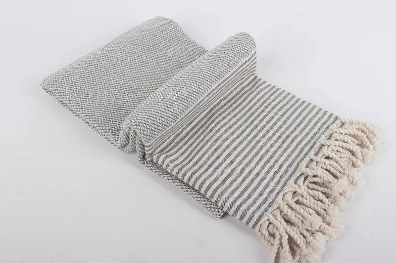 Personalized Gift For Her, Cancun Bachelorette Party Gift Ideas, Fouta towel, Gift For Her, 70x36 Cotton Striped Towel, Turkish bath towel - 6