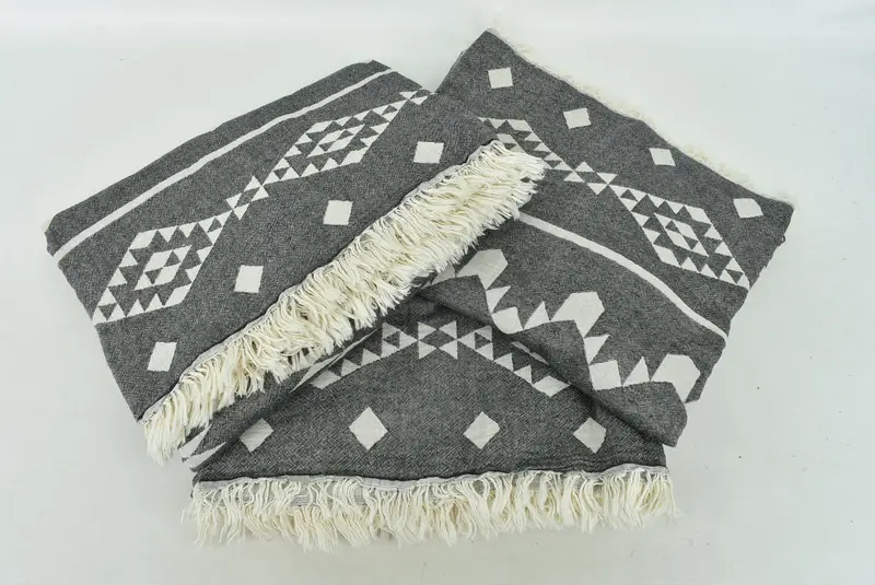 70x60 Cotton Geometric Towel, Bachelorette Large Towel, Bedspread, Personalized Blanket, Home Decor Gifts, Halloween Blanket, Woven Blanket - 7