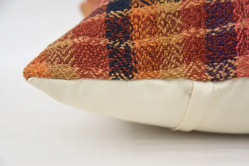 Interior Designer Pillow, Ethnic Pillow Cover Pillow Sham, Pillow, 18x18 Orange Cushion, Art Deco Pillow Cover, Kilim Pillow Cover, Gift Pillow - 5