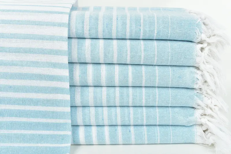 Custom Towel, 70x40 Cotton Striped Towel, Monogram Towels, Bath towel, Turkish Towel USA, Guest Towel, Personalised Gift, Bridesmaid Towel - 2