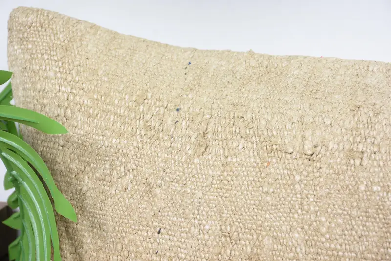 Pillow for Sofa, Handmade Throw Pillow, Kilim Pillow, Hippie Throw Cushion Case, Antique Pillows, Pillow Sham, 12x36 Beige Cushion Cover - 2