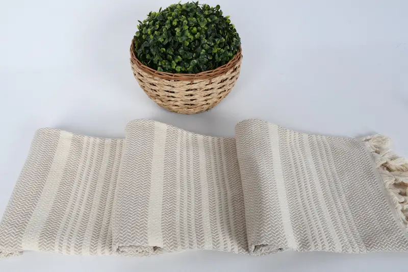 Kişiselleştirilmiş Mutfak Havlu, Türk Havlu Monogram, Düğün Hediyeleri Havlu, Türk Çay Havlusu, Kişiselleştirilmiş El Havlusu, 40x18 Pamuklu Çizgili Havlu - 8
