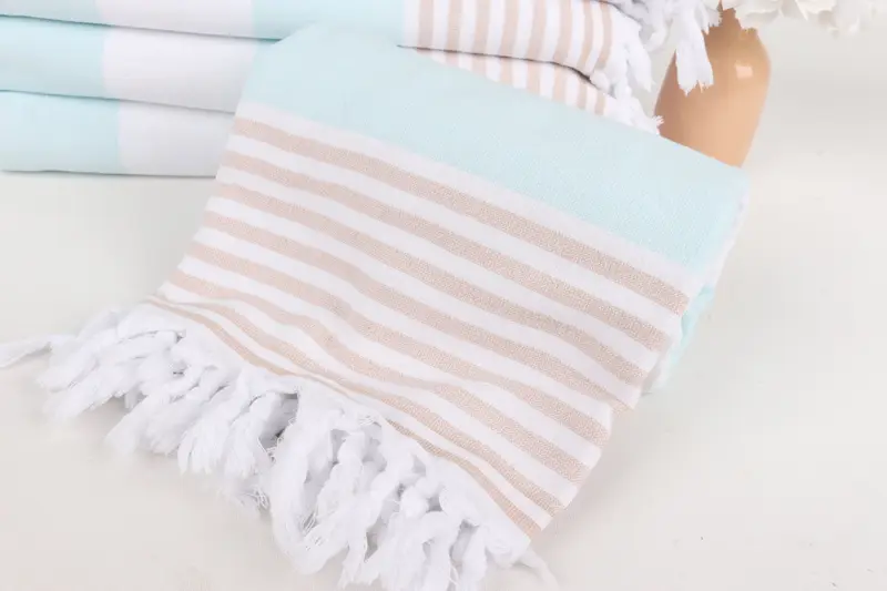 Bachelor Party Gifts, Pool Towels, Hammam towel, Turkish Towel Beach Towel, Cotton towel, Quick-Dry Beach Towel, 68x36 Cotton Striped Terry Towel - 4