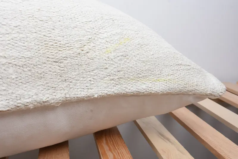 Vintage Kilim Throw Pillow, Bolster Throw Pillow Case, Pillow Case, 20x28 White Cushion Cover, Anatolian Pillow, Boho Pillow, Handmade Kilim Cushion - 7